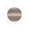 Homeroots 8' Brown And Beige Round Abstract Washable Indoor Outdoor Area Rug 599936 - alternate 3