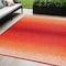 Homeroots 5' X 8' Orange Indoor Outdoor Area Rug 555621 - alternate 1