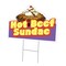 Signmission Hot Beef Sundae Die Cut Yard & Stake plastic coroplast window, C-DC-1216-Hot Beef Sundae19 C-DC-1216-DS-Hot Beef Sundae19 - alternate 1