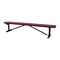 Leisure Craft Bench w/o Back, Surfce Mount, 8ft, Burgundy B8XPSM-BURGUNDY - alternate 1