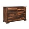 Homeroots Three Piece Dark Brown Solid Wood Bedroom Set 554221 - alternate 3