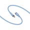 Monoprice USB-C to USB-C Silicone Charging Cable - USB 2.0, 240W PD, Ultra Flexible, 3ft, BLU, 2PK 48844 - alternate 2