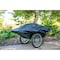Polar Trailer 10 Cu. Ft. Heavy Duty Utility Garden Cart, Wheelbarrow with Handle, 20in Solid Rubber Wheels, Black 8376 - alternate 4