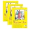 Strathmore 300 Series Watercolor Pad, Cold Pressed, Tape Binding, 12 Sheet, 9x12 inch, 3PK P360-109-03 - alternate 1