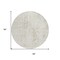 Homeroots 8' Ivory And Beige Round Abstract Washable Indoor Outdoor Area Rug 612949 - alternate 2