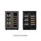 Koolmore Reserve 24 in. French Door Dual Zone Panel Ready Under-Counter Cooler with Wooden Shelves KM-CWB24-WPR - alternate 1