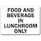 Signmission Safety Sign, 14 in Height, Plastic, 10 in Length, Cafeteria MISC-Cafeteria - alternate 1