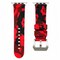 Elegani Alligator-Embossed Leather Band Compatible with Apple Watch 46mm, Red, Yellow Gold Buckle LAT5-RED-YGD-46 - alternate 1