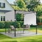 Sunjoy 9 ft x 9 ft Pergola, Outdoor Patio Pergola with Retractable White Canopy Shade, White A106005561 - alternate 6