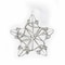 Homeroots Set of Four Gold And Silver Handmade Faux Crystal And Metal Hanging Star Ornaments, 4PK 548239 - alternate 1
