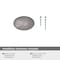 Amerock Vaile 1-3/8 in 35 mm Length Satin Nickel Cabinet Knob, 10PK 10BX53014G10 - alternate 2