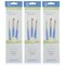 Princeton Select Artiste Brush Set No. 3, Synthetic Bristles, Short Handle Mixed Media, 3-Piece Set, 3PK P3750SET103 - alternate 1