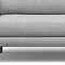 Homeroots 90" Gray Fabric Sofa With Brown Legs 640969 - alternate 3