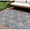 Homeroots 9' X 12' Gray And Ivory Geometric Washable Indoor Outdoor Area Rug 612879 - alternate 1