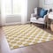 Homeroots 10' X 14' Gold And Ivory Polka Dot Washable Indoor Outdoor Area Rug 614898 - alternate 4