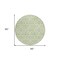 Homeroots 8' Artichoke Green And Ivory Round Geometric Washable Indoor Outdoor Area Rug 594823 - alternate 4