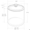 Azar Displays Small Round Candy Bin with Acrylic Lid - 1.34 Gallon Airtight Food Storage 400423 - alternate 4