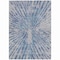 Homeroots 10' X 14' Blue Gray And Silver Abstract Washable Indoor Outdoor Area Rug 588009 - alternate 4