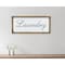 Homeroots 11" X 24" Brown and White Laundry Wood and Metal Wall Decor 487536 - alternate 4