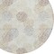 Homeroots 8' Ivory Brown And Gray Round Polka Dot Washable Indoor Outdoor Area Rug 594258 - alternate 3