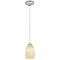 Access Lighting Champagne, Pendant, Brushed Steel Finish, White Stone Glass 28012-1C-BS/WHST - alternate 1