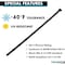 Kable Kontrol Cold Weather Cable Zip Ties, 8 in L, 1.875 in Max Bundle Dia., Black, Nylon 6-6 - UV Resistant CTCW-08-50-100-BK - alternate 5