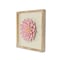 Homeroots 12" X 13" Pink and Off White Flower Wood and Metal Wall Decor 489487 - alternate 3