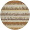 Homeroots 8' Brown Beige And Ivory Round Striped Washable Indoor Outdoor Area Rug 598366 - alternate 4