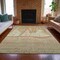 Homeroots 5' X 8' Taupe And Gold Nautical Washable Indoor Outdoor Area Rug 631048 - alternate 4