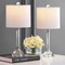 Jonathan Y Dana 19.5" Crystal Column/Metal LED Table Lamp, Clear, 2PK JYL2078A-SET2 - alternate 8