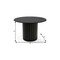 Homeroots 46" Black Solid Wood Pedestal Base Round Top Dining Table 721073 - alternate 3