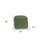 Homeroots 18" Moss Green And Natural Cotton And Jute Cube Pouf Ottoman 551552 - alternate 2