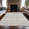 Homeroots 9' X 12' Ivory Beige And Taupe Quatrefoil Washable Indoor Outdoor Area Rug 583232 - alternate 4