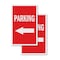 Signmission Parking With Arrow, Vinyl Decals Only 24 Inch x 36 Inch, Vinyl Decal, 2PK DSB-2436-2PACK-Parking With Arrow - alternate 1