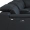 Homeroots Black Italian Leather Power Reclining U Shaped Seven Piece Corner Sectional With Console 476594 - alternate 3