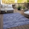 Homeroots 3' X 5' Navy Blue And Denim Blue Southwestern Washable Indoor Outdoor Area Rug 588708 - alternate 4