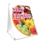 Signmission Silk Flowers, 36 Inch x 24 Inch A-frame Yard Sign, Plastic Sign SBC-2436-Silk Flowers - alternate 1