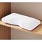 Homeroots Polyester Gel Memory Foam Medium Queen Size Contour Pillow 523834 - alternate 3