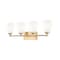 Z-Lite Oren 4-Light Vanity, 31 in W, Modern Gold 7004-4V-MGLD - alternate 1