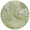 Homeroots 8' Green Blue And Gray Round Abstract Washable Indoor Outdoor Area Rug 597772 - alternate 5