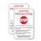 Signmission Stop Visitor Precautions, 18'' X 24'' 2 Signs, Heavy Gauge Aluminum, 2PK A-1824-2PACK-25484 - alternate 1