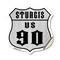 Signmission Sturgis Us 90, 18 Inch X 18 Inch, Vinyl Decal SHI-D-18-481 - alternate 1