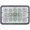 Ilc FREIGHTLINER FLD12 SFA YEAR 1990 4X6IN CHROME RECTANGULAR SUPER BRIGHT LED HIGH/LOW BEAM HEADLIGHT FLD12 SFA YR1990 4X6IN CHRM RECT SUPER BRIGHT LED - alternate 2