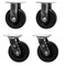 Service Caster 6 Inch Polyolefin Caster Set with Roller Bearing 2 Swivel 2 Rigid SCC-30CS620-POR-2-R620-2 - alternate 1
