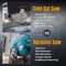 Powertec 14in Cold Saw Blade, 1in Arbor, 66T TCG Cemented Carbide Teeth - 1600 Max RPM, 2PK 14014-P2 - alternate 4