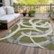 Homeroots 3' X 5' Olive Green Beige And Gray Abstract Washable Indoor Outdoor Area Rug 599142 - alternate 5