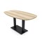 Skutchi Designs Arc Boat Conference Table, 36 in W, 60 in L, Brown HAR-ABOT-36x60-DOU.BK-K525 - alternate 1
