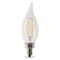 Feit Electric LED Bulb, Decorative, 60 W Equivalent, E12 Lamp Base, Dimmable, Clear, Soft White Light CFC60/927CA/FIL/6 - alternate 1