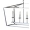Jonathan Y Pagoda 49" 6-Light Classic Traditional Metal Linear Cage Lantern LED Pendant, Chrome JYL7439C - alternate 5