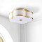 Jonathan Y Quatrefoil 18" Scalloped Shade Metal Classic Glam LED Flush Mount, Brass Gold JYL9508B - alternate 5